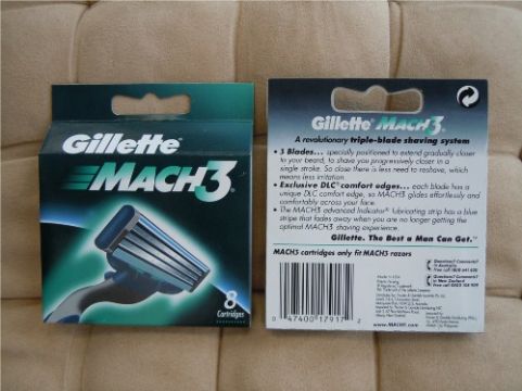 Gillette Mach3 Razor Blades 8'S Eu Version